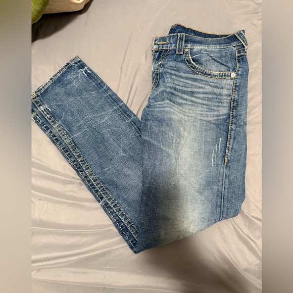 True Religion Denim with Gold Stitching - Picture 2 of 6